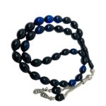 Tasbeeh Prayer Beads - 33 Prayer Beads Plastic Different Colour Black Blue