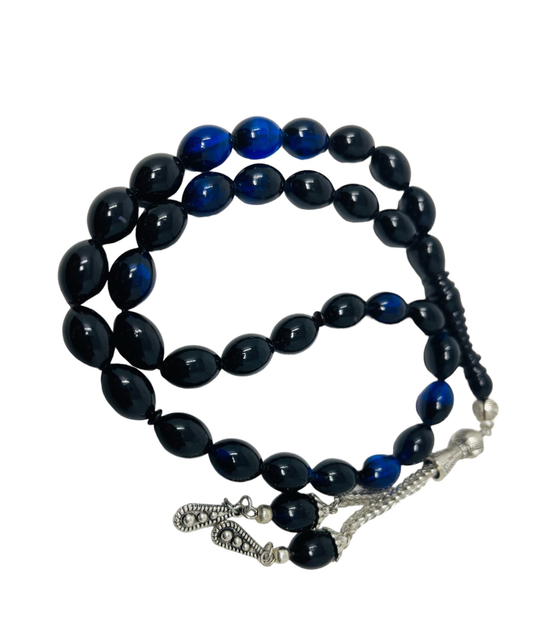 Tasbeeh Prayer Beads - 33 Prayer Beads Plastic Different Colour Black Blue Tasbeeh Prayer Beads - 33 Prayer Beads Plastic Different Colour Black Blue