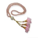Tasbeeh Prayer Beads - Crystal 99 Prayer Beads, Tasbih, Misbaha, Pink