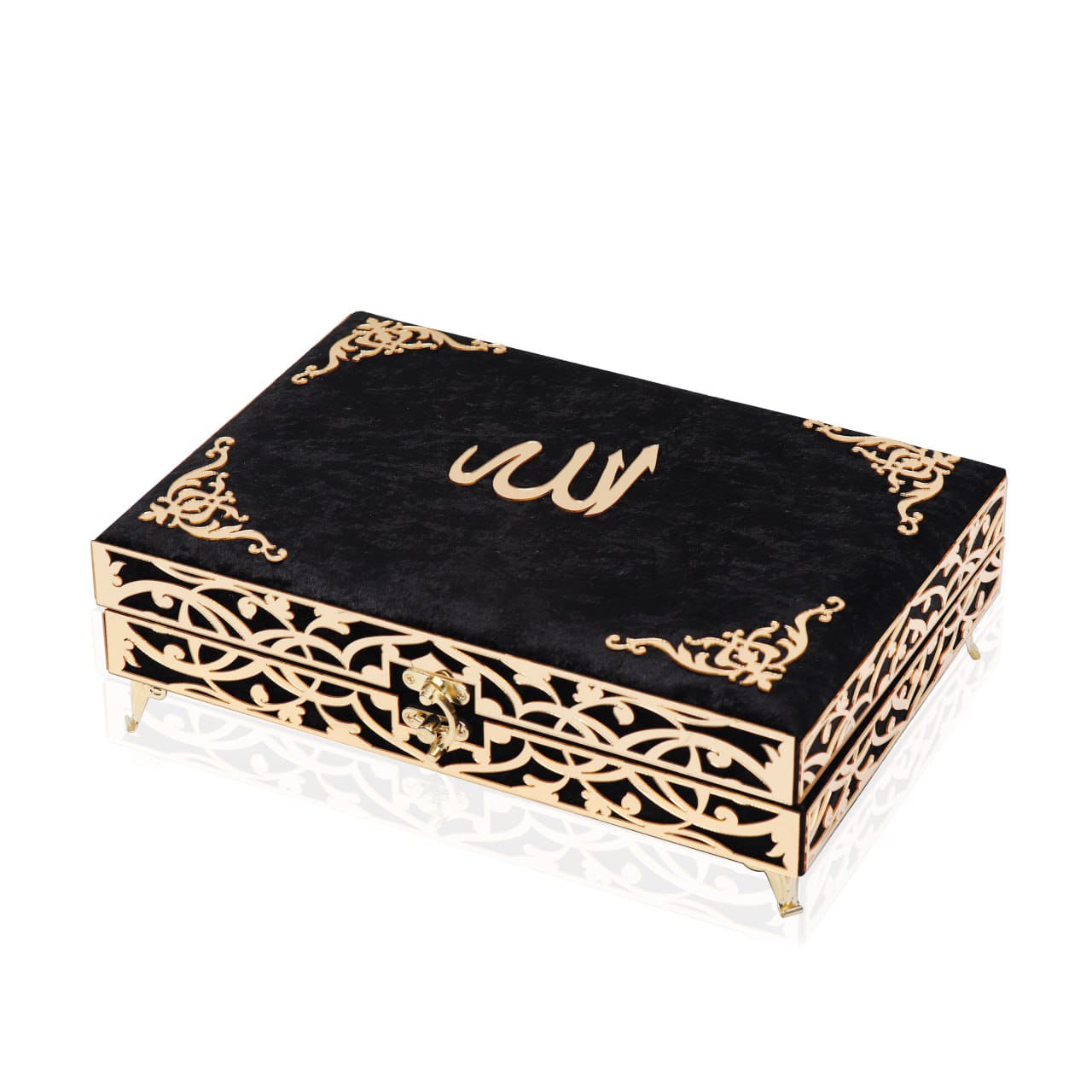 Holy Quran Keepsake Ikra Gift Set for Women - With Hijab & Tasbih - Black Holy Quran Keepsake Ikra Gift Set for Women - With Hijab & Tasbih - Black