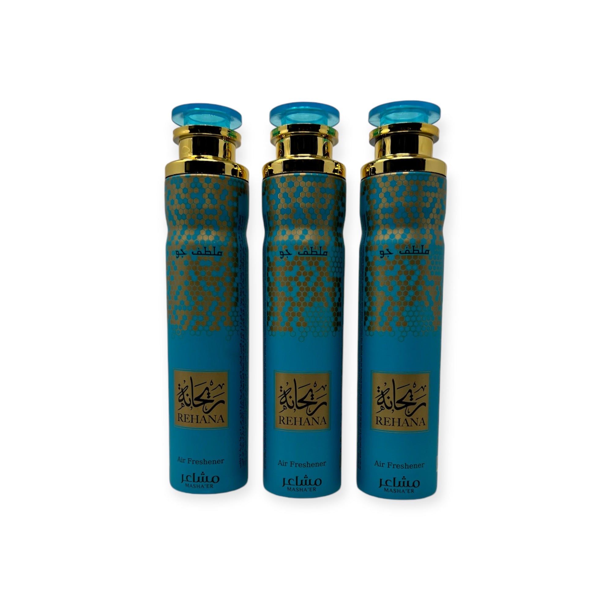 Islamic Air Freshener - Rehana 300ml By MASHA'ER AIR FRESHENER SPRAY 300ML Pack of 3 Islamic Air Freshener - Rehana 300ml By MASHA'ER AIR FRESHENER SPRAY 300ML Pack of 3
