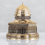 Quran - Al Aqsa Replica with Full Qur’an – Gold & Silver Decorative Gift