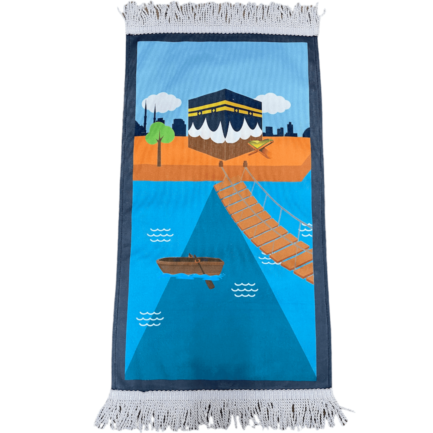 Islamic Prayer Mat - Child Size prayer mat Blue Islamic Prayer Mat - Child Size prayer mat Blue