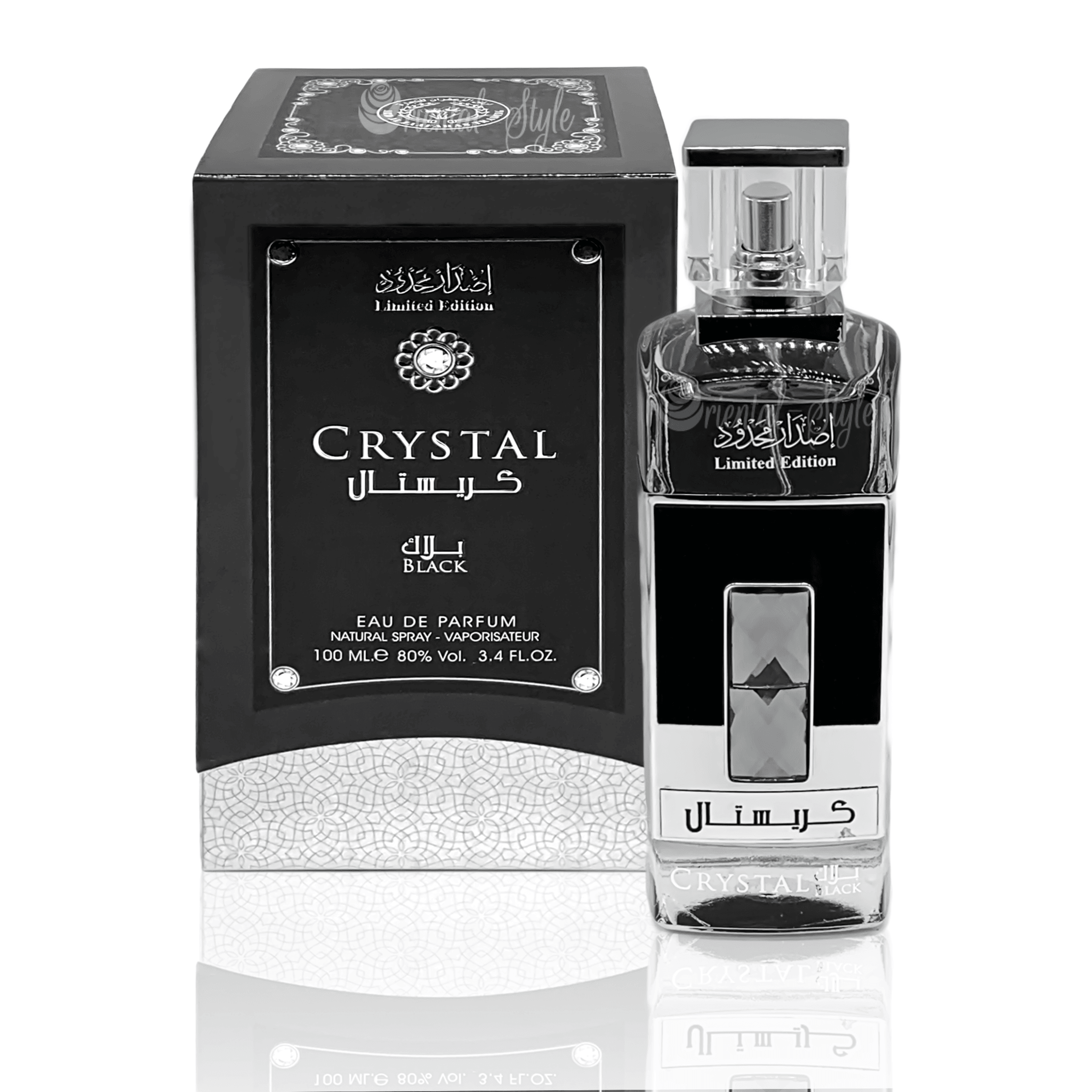 Arabian Perfume - Crystal Black Eau De Parfum 100ml by Ard Al Zaafaran Perfume Unisex Arabian Perfume - Crystal Black Eau De Parfum 100ml by Ard Al Zaafaran Perfume Unisex