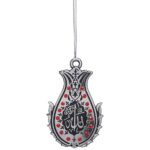 Islamic Gift - Double-Sided Lalegul Car Hanging Silver/Red-MS-0201