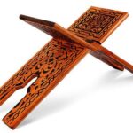 Large Red Pine Rehal Quran Holder – 55cm Premium Wooden Foldable Stand