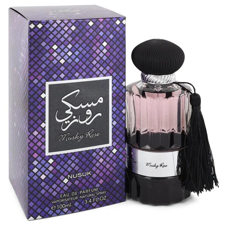 Arabian Perfume - MUSKY ROSE BY NUSUK Eau De Parfum FOR MEN & WOMEN 100% AUTHENTIC - 100 ML