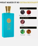 Arabian Perfume - Nusuk U.A.E Ajwaa Turquoise – Men’s 100 ml Eau De Parfum Spray