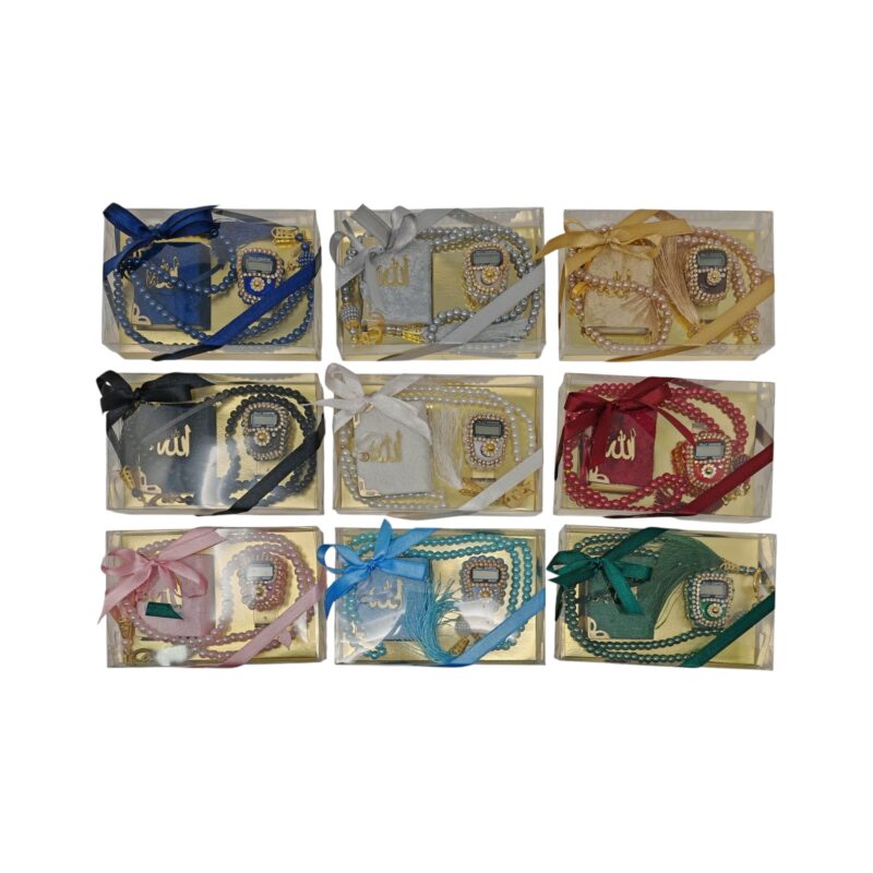 Tasbeeh Prayer Beads - Islamic Gift Set: Quran, Tasbeeh with Digital Counter – Ideal for Eid & Ramadan