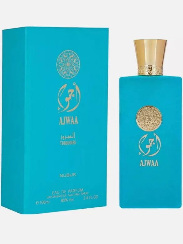 Arabian Perfume - Nusuk U.A.E Ajwaa Turquoise – Men’s 100 ml Eau De Parfum Spray