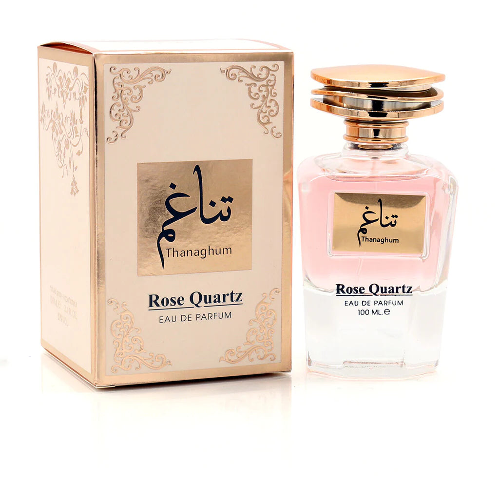 Arabian Perfume - Tanaghum Thanaghum Rose Quartz EDP 100ml by Faan Al Ibdaa – Women's Floral Woody Fragrance Arabian Perfume - Tanaghum Thanaghum Rose Quartz EDP 100ml by Faan Al Ibdaa – Women's Floral Woody Fragrance