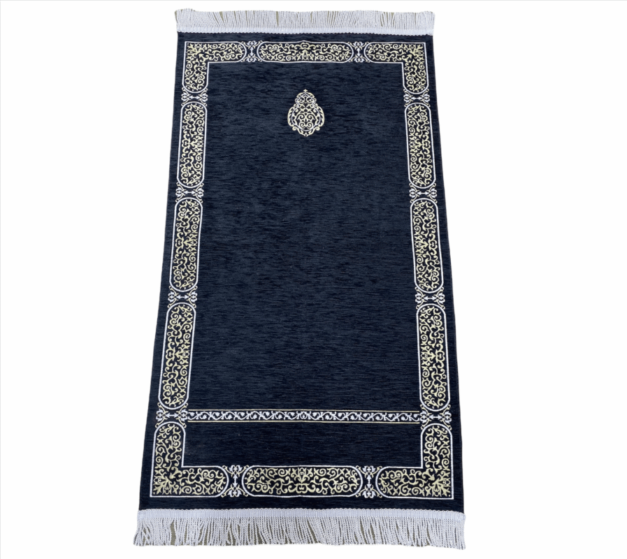Islamic Prayer Mat - Waaw Premium chenille prayer mat With Tassel High Quality 1