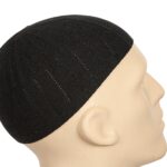 Muslim Prayer Hat - White&Black colour Highest quality Turkish prayer hat Vuslat collection